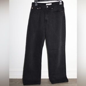 Abercrombie & Fitch The Loose Black High Rise Jeans Size 0R / 25